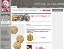 Tablet Screenshot of ogn-numismatique.com